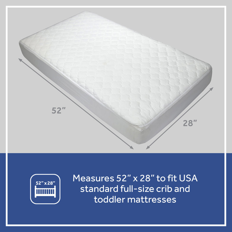 Sealy Stain Protection Waterproof Fitted Crib Mattress Pad Protector & Reviews Wayfair